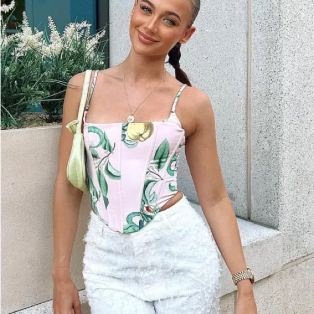 White Fox Nothing New Bustier Top